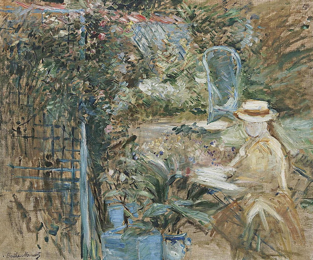 Bambina in giardino